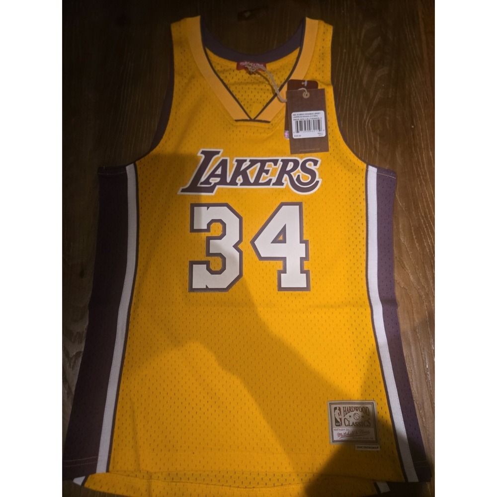 NWT Mitchell & Ness Lakers Shaquille O'Neal #34 Swingman Jersey Women's S - Picture 2 of 5